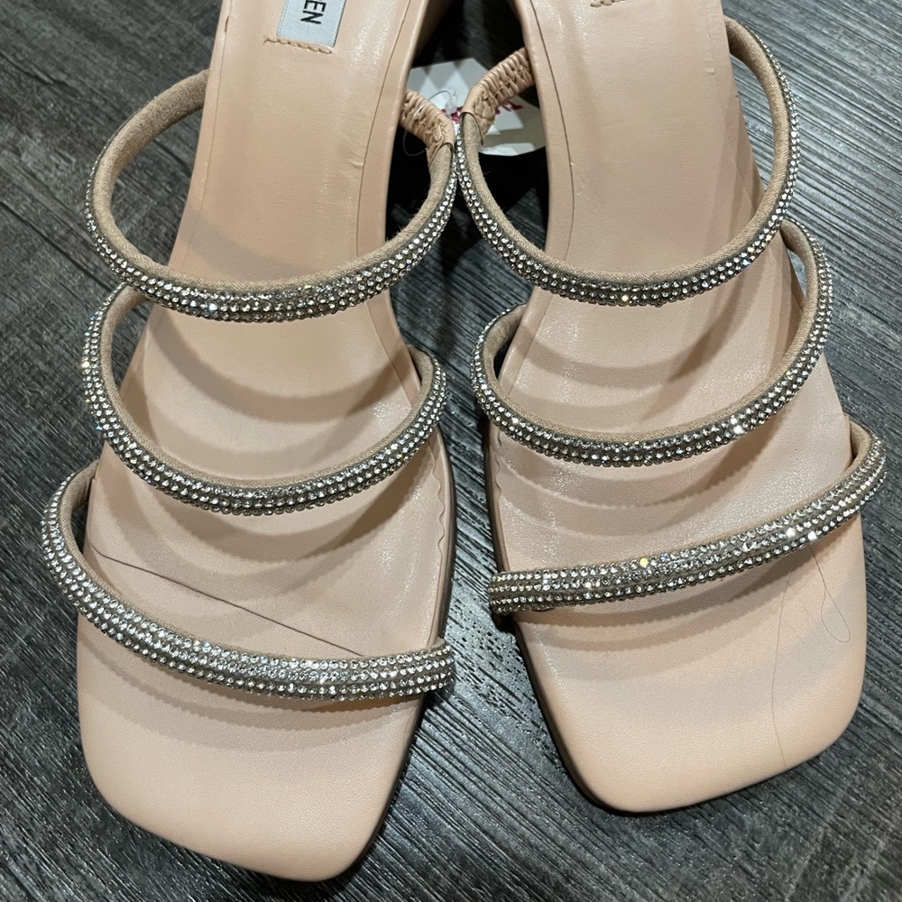 Steve Madden rhinestone wedge heel sandal